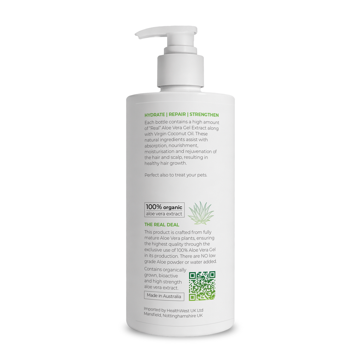 Aloe Vera Hair Conditioner with Coconut Oil 500ml image 1
