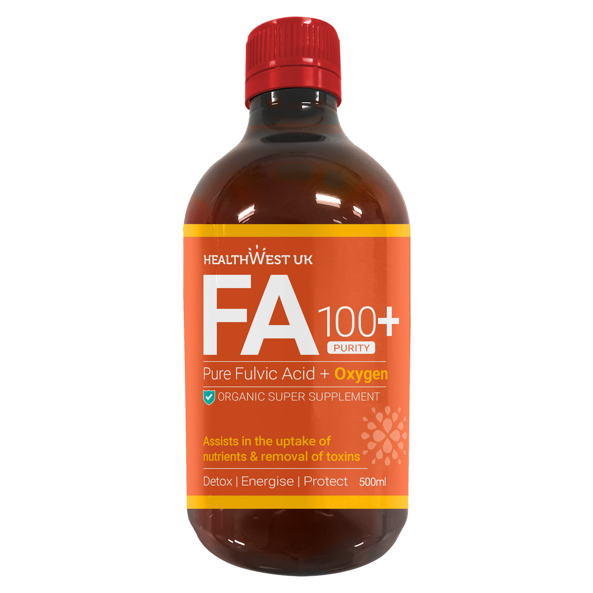 Healthwest FA100+ Pure Fulvic with Oxygen 500ml x 3 Bottle Bundle image 1