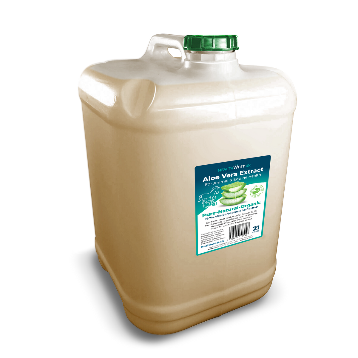21L Organic Aloe Vera Extract for Animals & Equine Health image 0