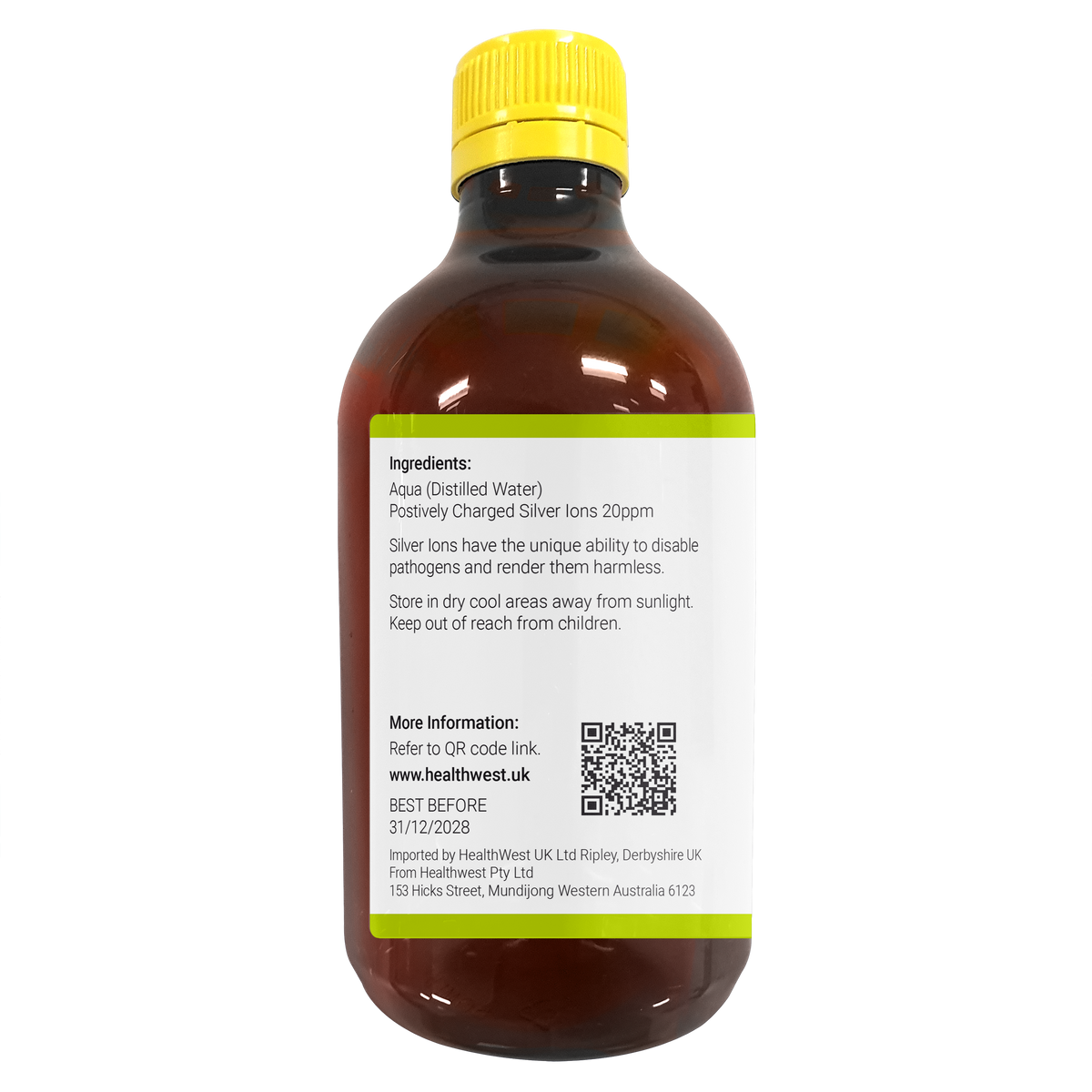 IS20 Pure Ionic Silver 20 PPM 500ml image 1