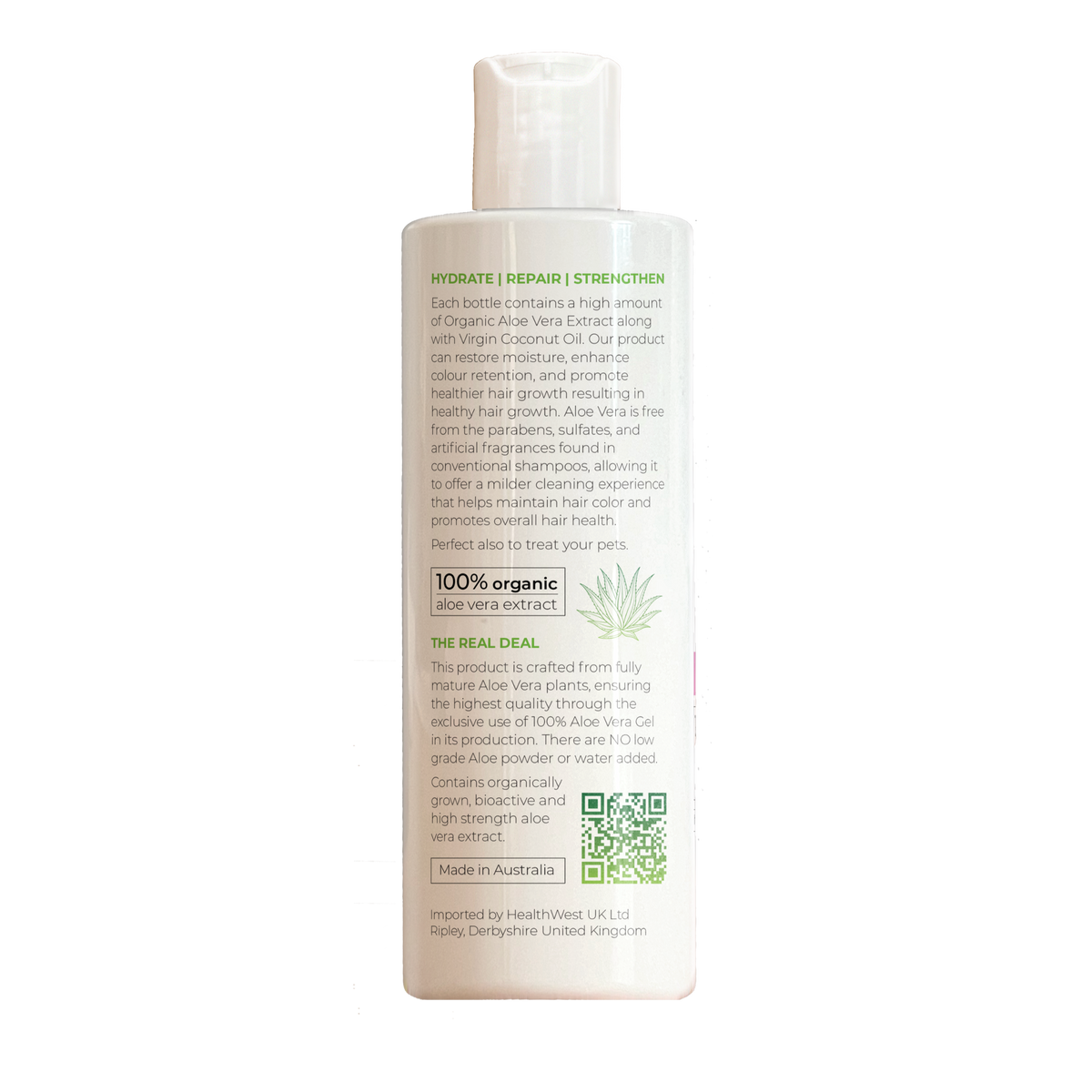 Aloe Vera Hair Shampoo with Coconut Oil 250ml image 1