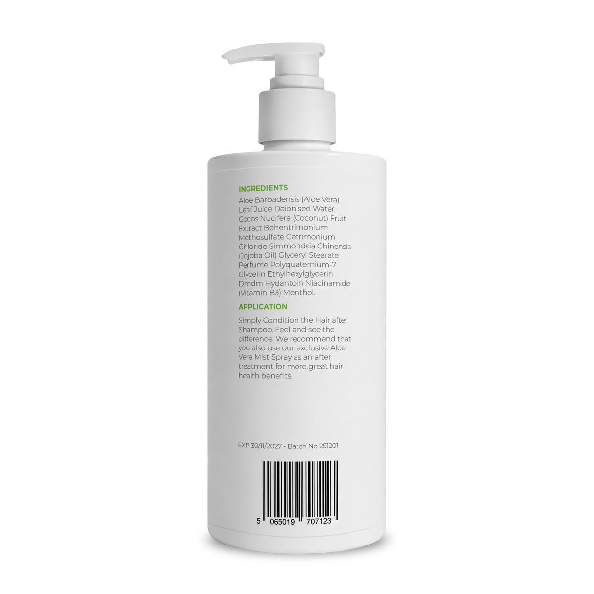 Aloe Vera Hair Conditioner with Coconut Oil 500ml image 2