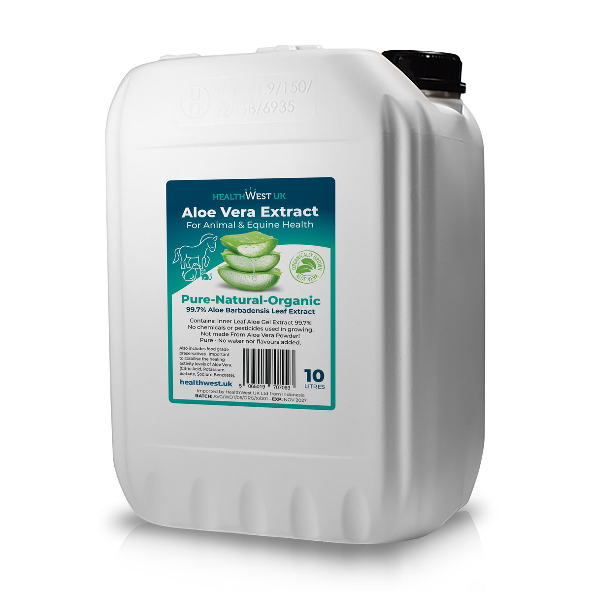 10L Organic Aloe Vera Extract for Animals & Equine Health image 0
