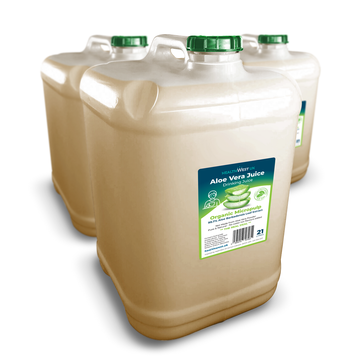 21L Organic Aloe Vera Extract Drinking Juice image 1