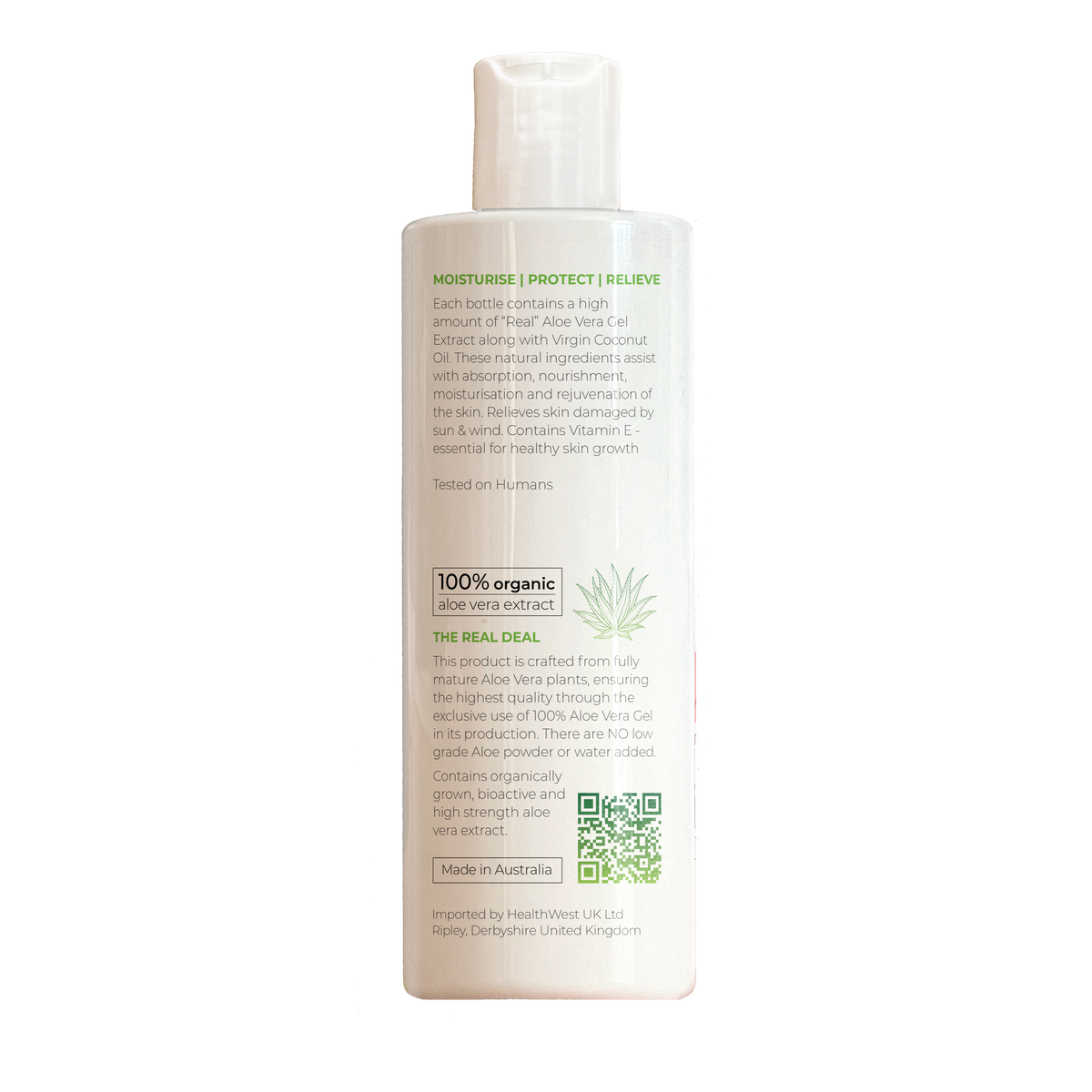 Aloe Vera Body Moisturiser 250ml image 1