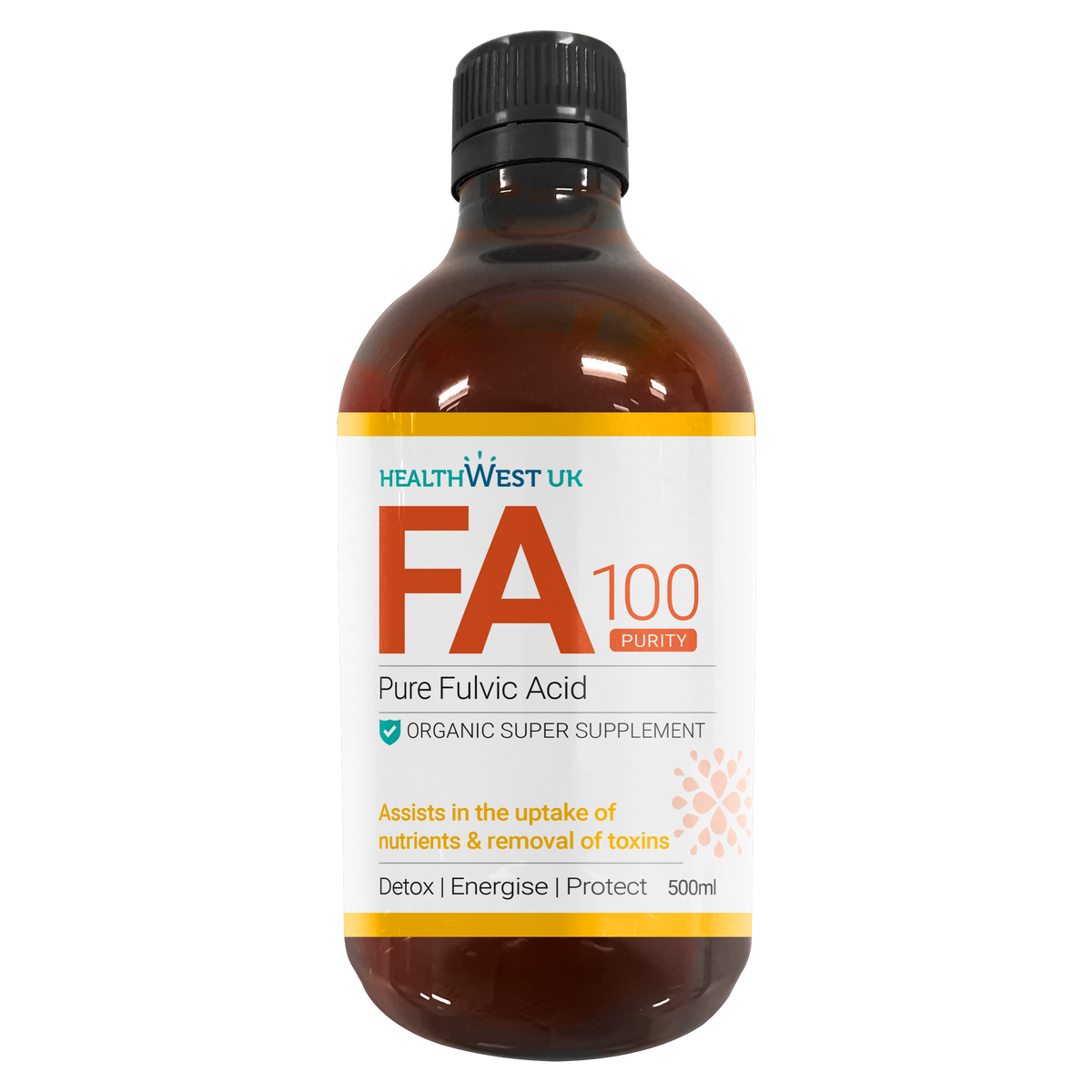 Healthwest Pure Fulvic 500ml x 3 Bottle Bundle image 1
