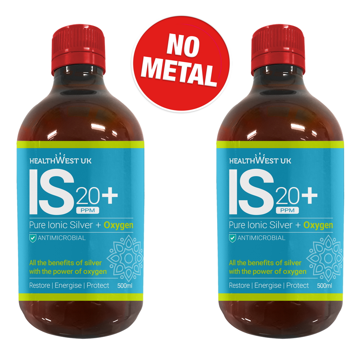 Healthwest IS20+ 500ml x2 Bottle Bundle image 0