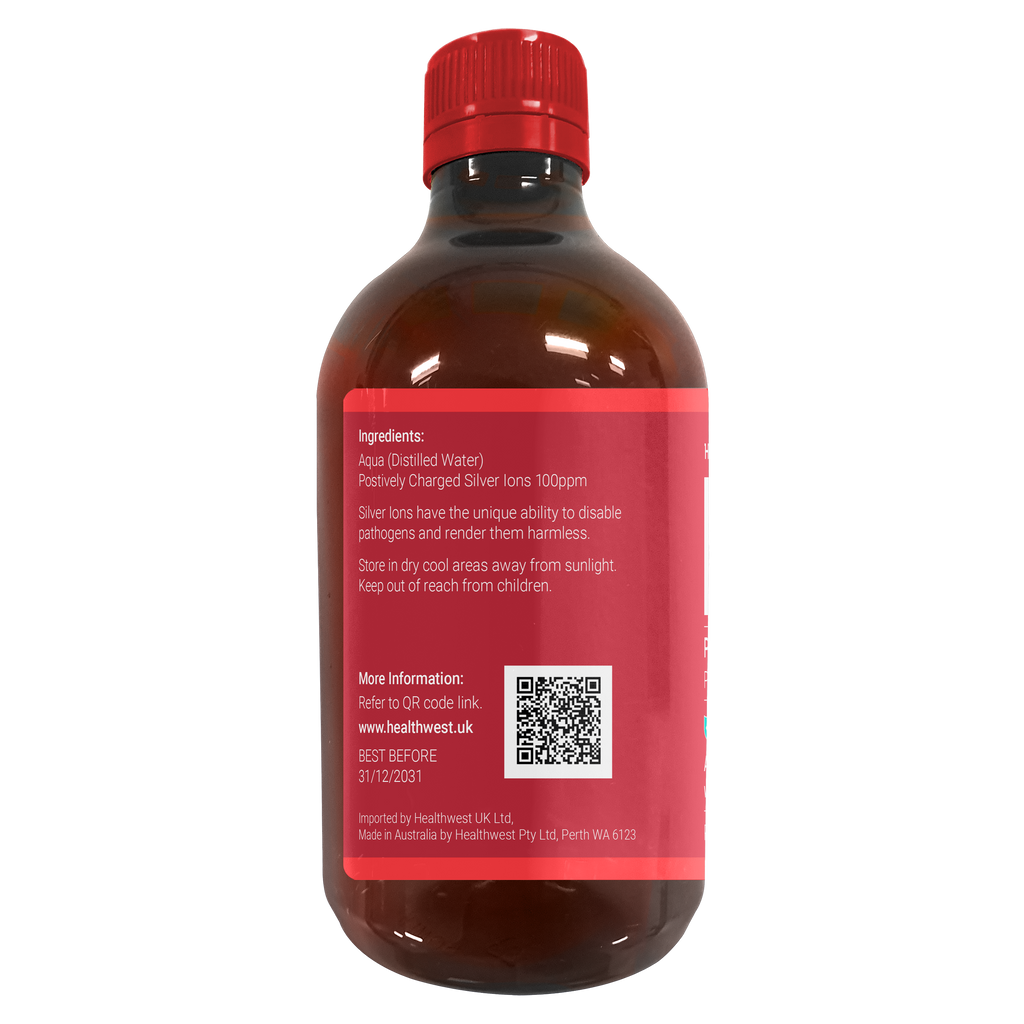 IS100 Pure Ionic Silver 100 PPM 500ml Bottle