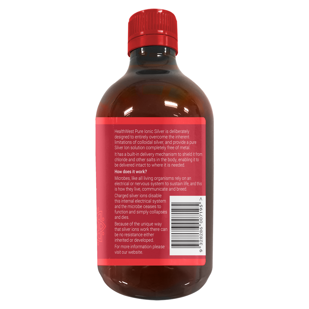 IS100 Pure Ionic Silver 100 PPM 500ml Bottle