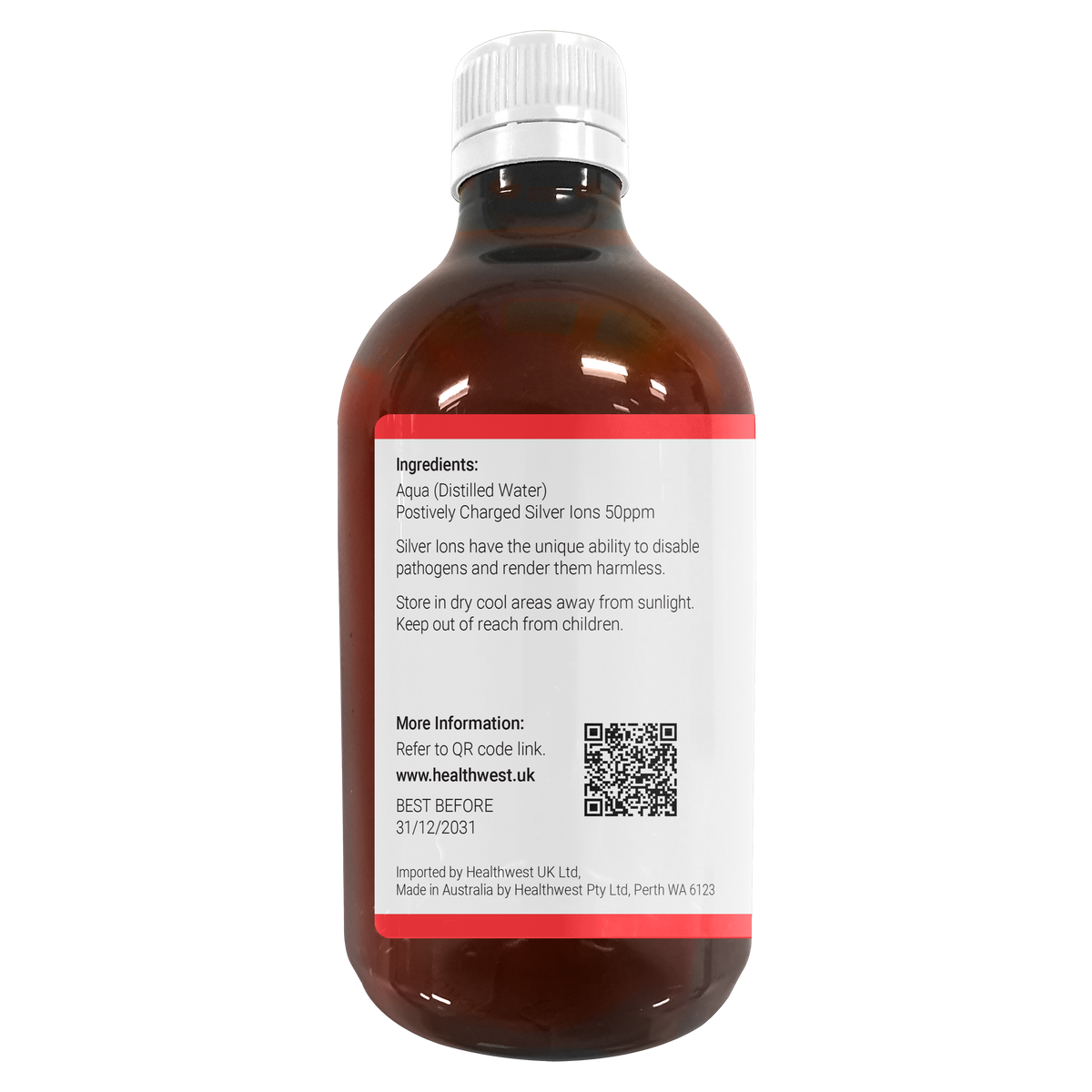 IS50 Pure Ionic Silver 50 PPM 500ml Bottle