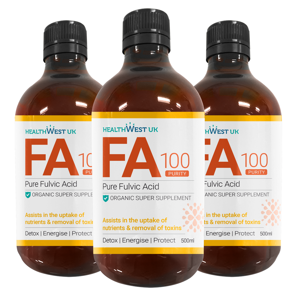 Healthwest Pure Fulvic 500ml x 3 Bottle Bundle image 0